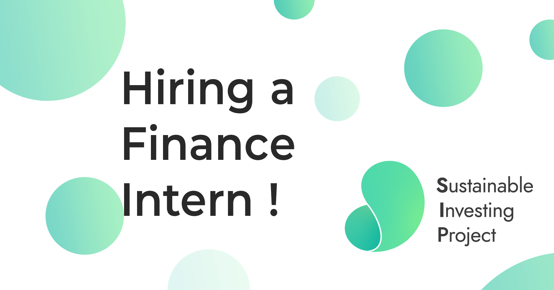 Sustainable Investing Project - Finance Internship - Sustainable Concordia